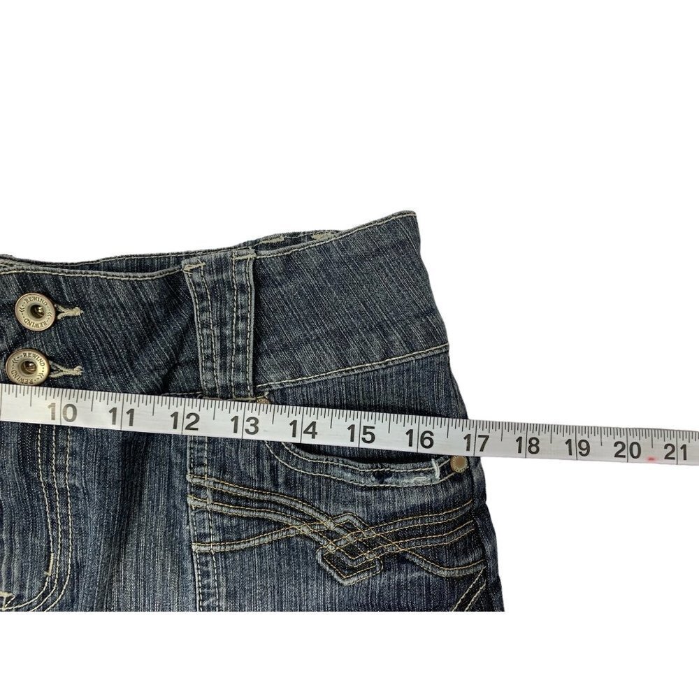 Rewind Women's Flare Denim Jean Skirt - Picture 7 of 8